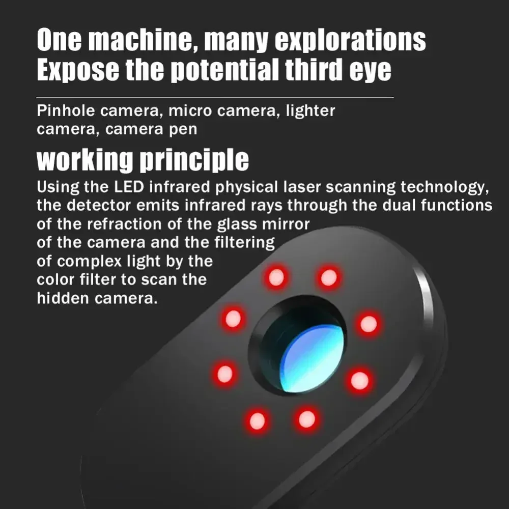 Telecamera Anti Candid rilevatore nascosto protezione di sicurezza Bug spia discreta gadget invisibili sensore di presenza a infrarossi professionale