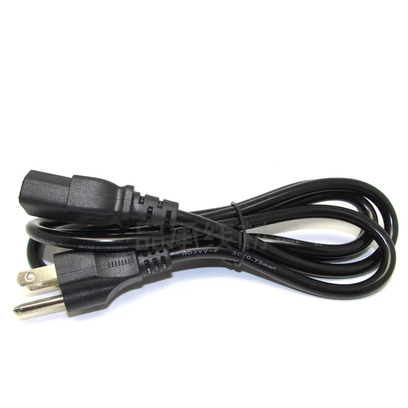 US Standard Plum Tail American Standard Computer Notebook Power Cord 1.5m 3*0.75 Copper Power Cable