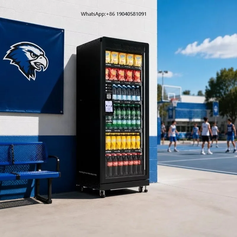 Smart Vending Machine US Local Stock Ready to Ship Snacks Cold Drinks Card Reader 4G Remote Monitoring