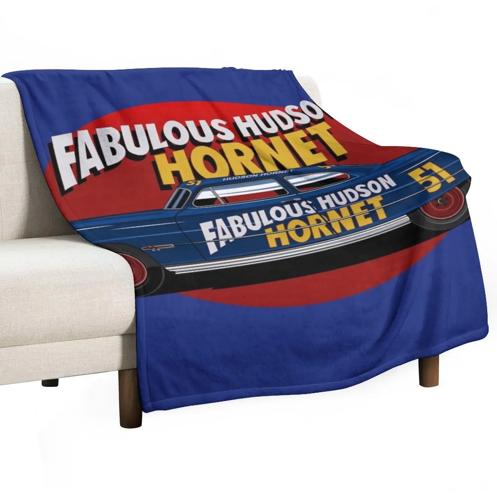 Fabulous Hudson Hornet illustration by petrothings Throw Blanket Winter beds Beautifuls Decorative Beds Blankets