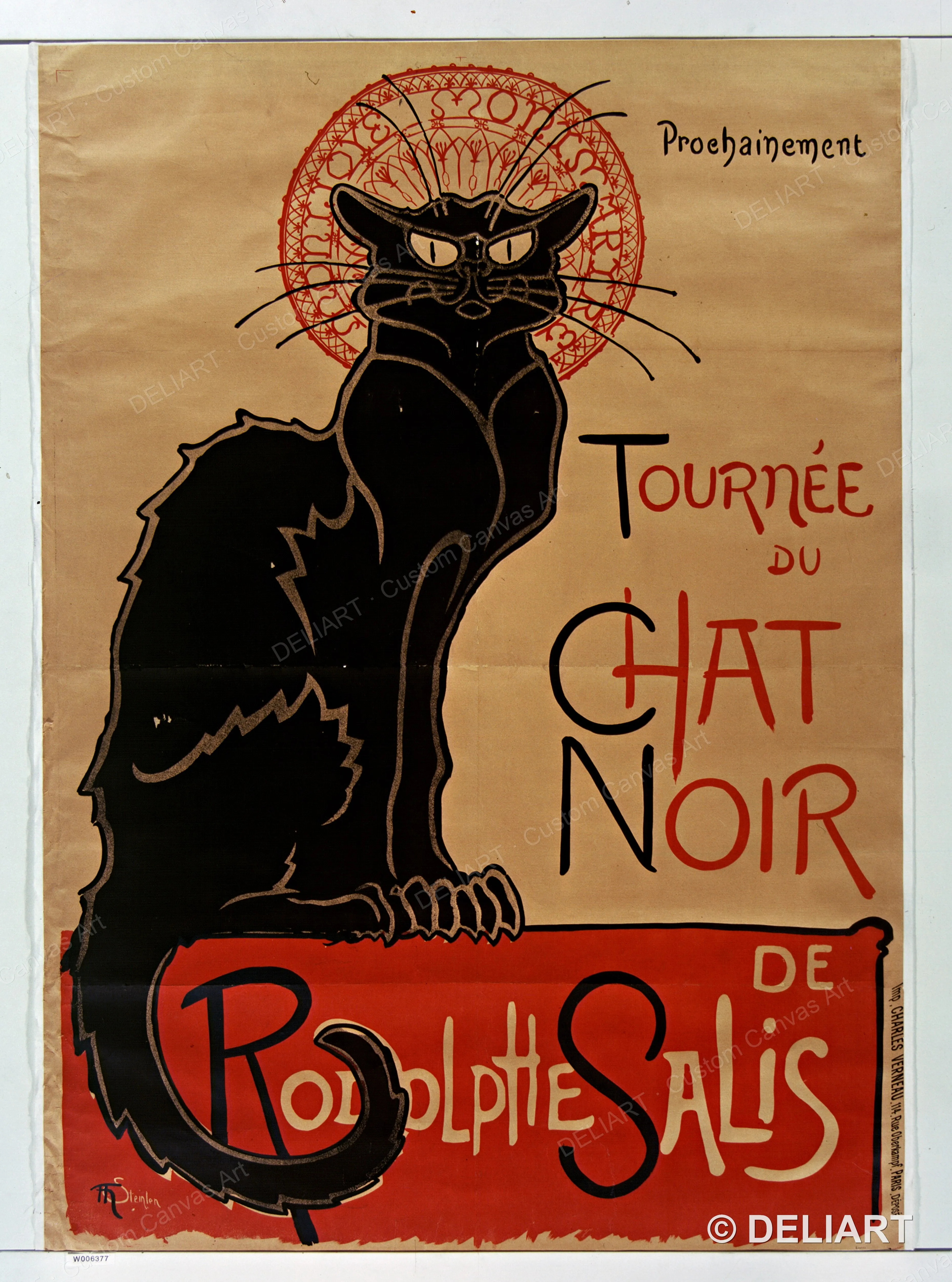 1 & 3 PCS Toulouse Lautrec Vintage French Poster Canvas Wall Art Le Chat Noir Cabaret Retro Bar Cafe Decor Print Unframed