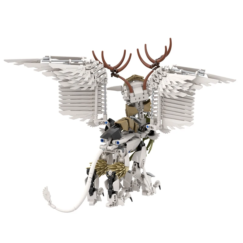 Buildmoc Ideeën Elfen Griffin Lion Eagle Monster MOC Set Bouwstenen Kits Speelgoed voor Kinderen Kids Geschenken Speelgoed 470PCS Bricks