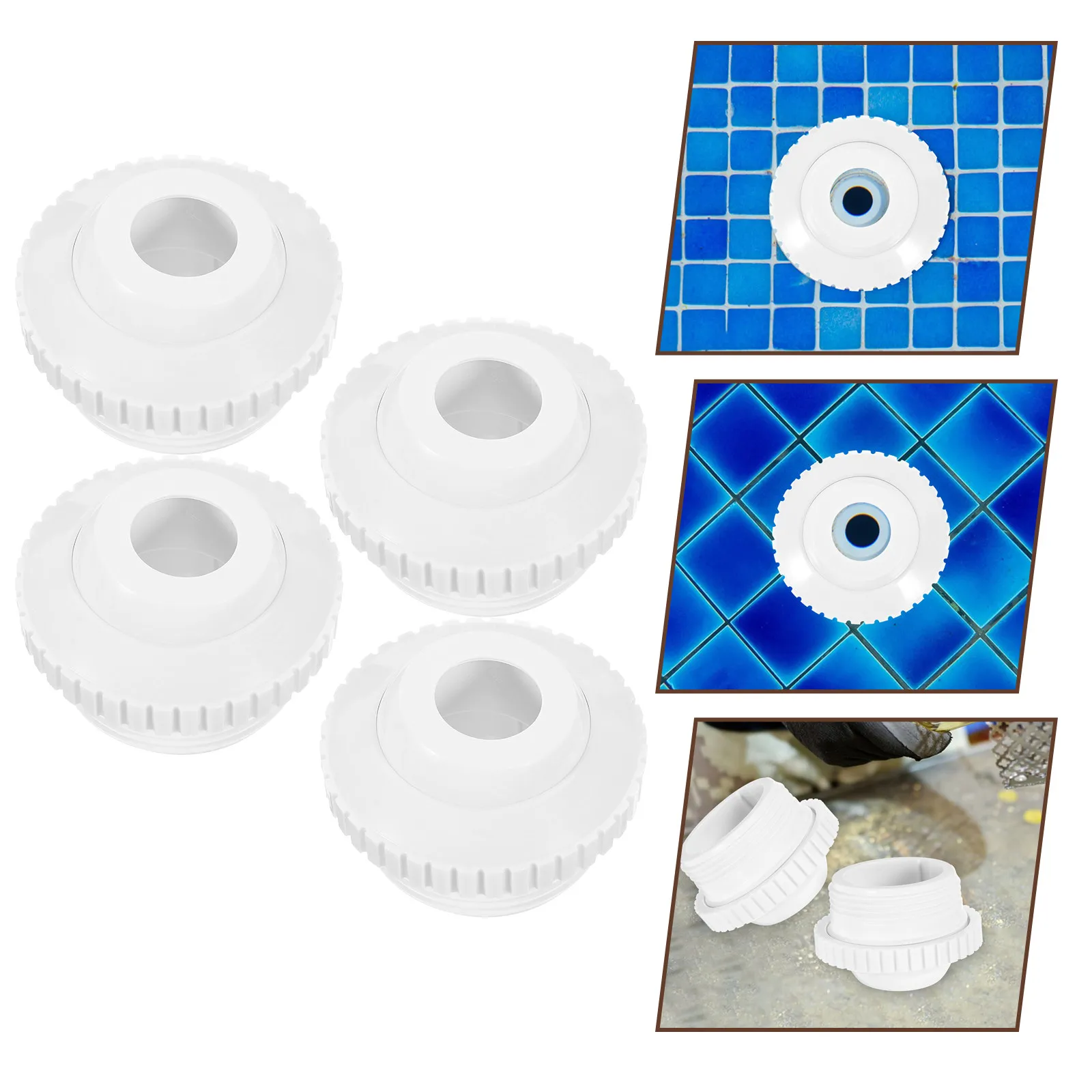 

Комплект из 4 массажных форсунок для бассейна с вращением на 360 градусов, возвратный сопловой патрубок для бассейна, аксессуары для спа, запасные части