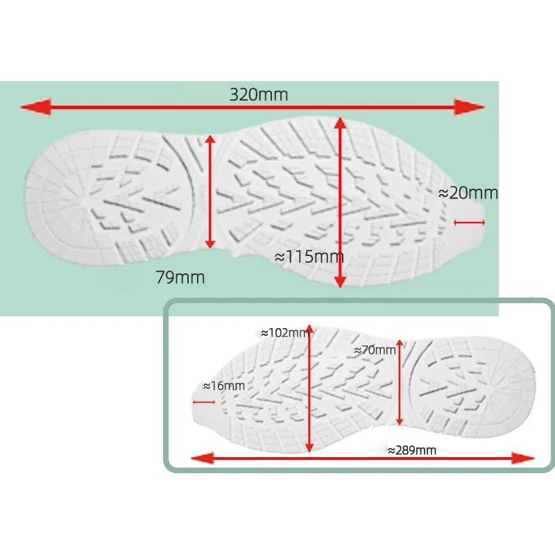 1Pair Non-Slip Sneakers Outsole Cuttable Rubber Sole Stickers Replaceable Repair Outsole Wearable Sneakers Shoes Pads Repair