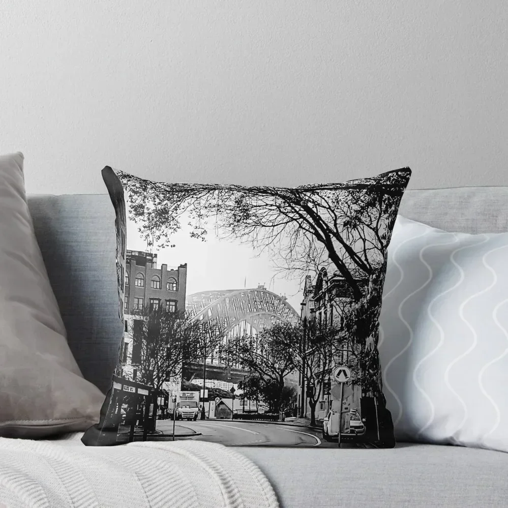 

Silvered Sydney Harbour Bridge Throw Pillow Pillowcases For Pillows Sofa Pillow Cover Christmas Covers pillow