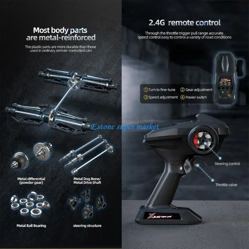 090B リモートコントロールカーおもちゃ 1/16 モデル遊び用車両 2.4 グラムオフロード大人のドリフトカー