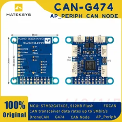 MATEK CAN-G474 Board with 5Mbit/s CAN Transceiver and STM32G474 MCU AP_PERIPH CAN NODE ArudPilot AP_Periph For RC FPV Long Range