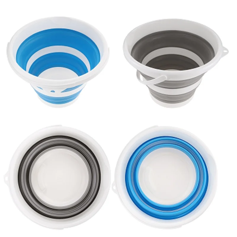 

Складное ведро 10 л с ручкой, силиконовое, гибкое, для мытья автомобиля, уборки, походов, кемпинга