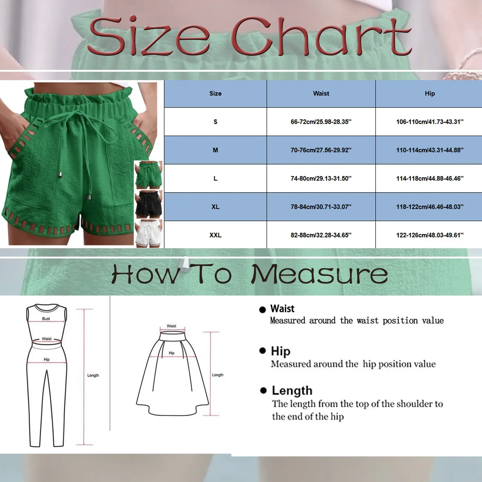 2025 Cotton Linen Shorts Women'S Pants Solid Color Thin Hollow Out Design Trim Pocket Tight Waist Shorts Beachwear White Clothes