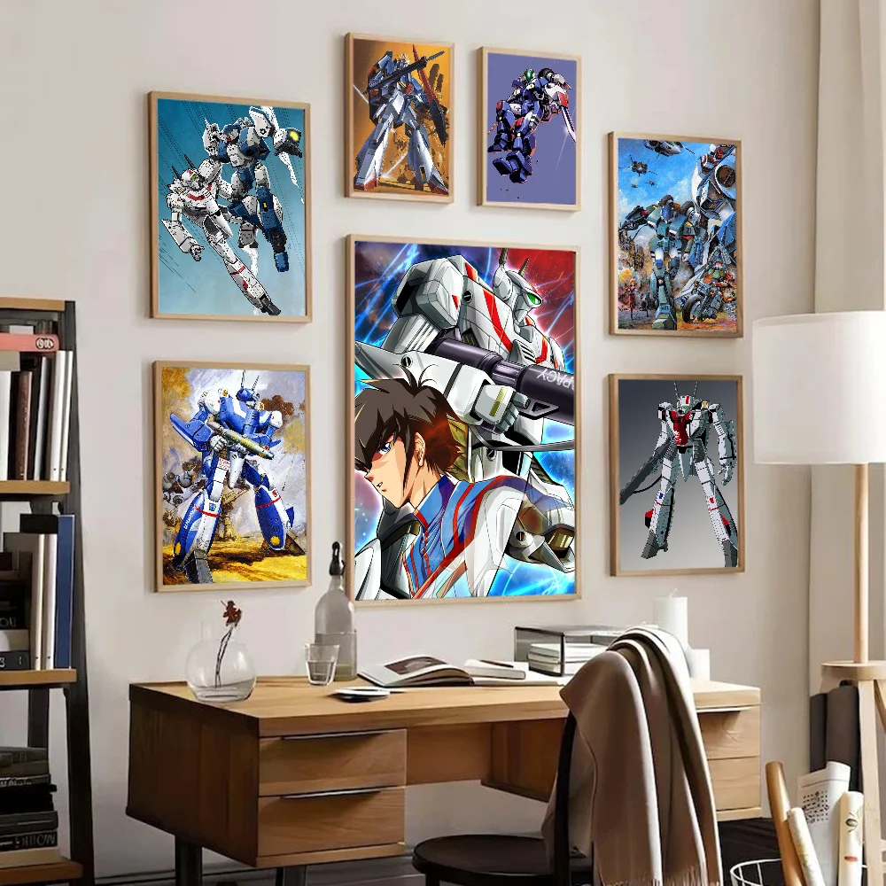 Anime R-Robotech Classic Vintage Posters Whitepaper Prints Posters Artwork Kawaii Room Decor