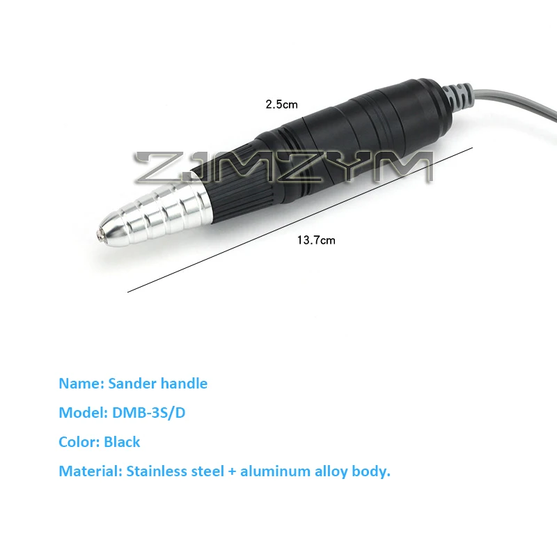 Perceuse à ongles électrique, poignée de stylo pour perceuse à ongles, lime professionnelle 3 broches, outil de manucure et de pédicure, outil d'art des ongles, pièce à main