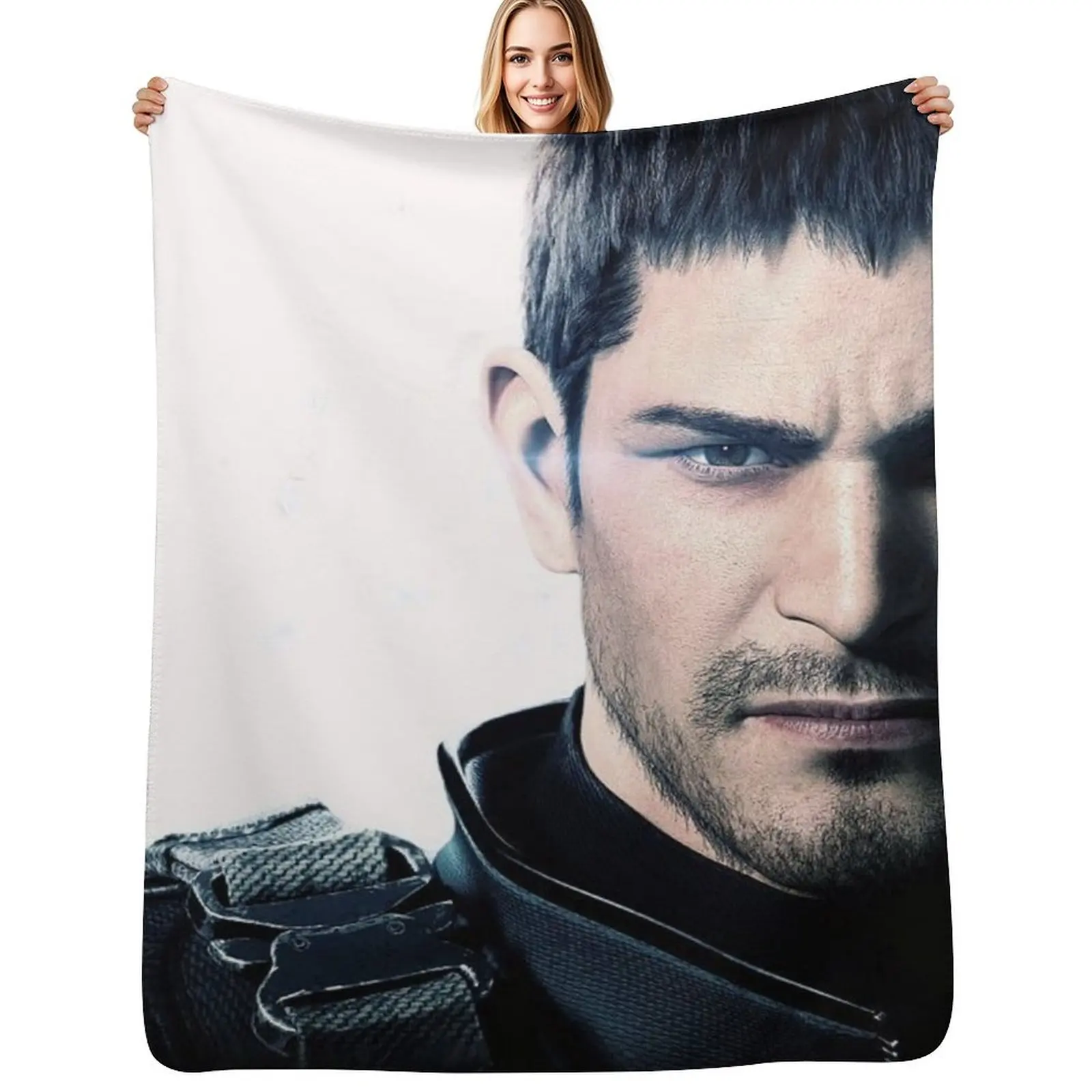 

Leon in RE Village Throw Blanket manga Multi-Purpose Thermal Blankets