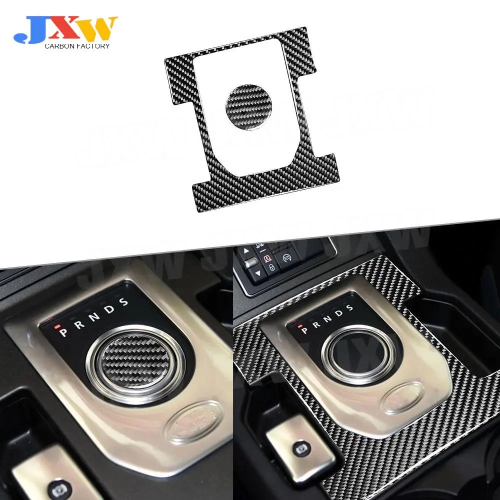 

Carbon Fiber Interior Trim Gear Shift Button Panel Frame Cover Sticker For Land Rover Discovery 4 LR4 2010-2016 Car Accessories