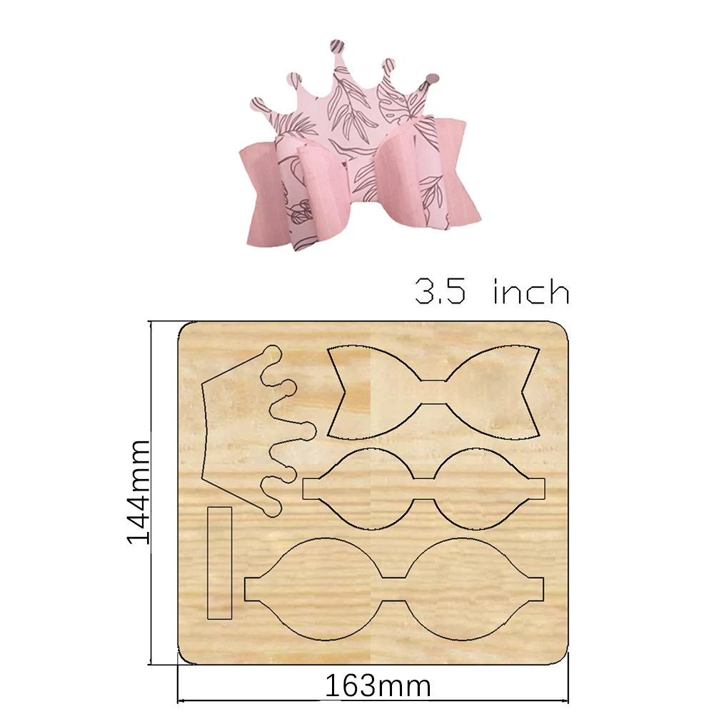 Matrices de découpe de couronne à nœud, couteau en bois, Compatible avec la plupart des découpeurs manuels, nouveauté 2021