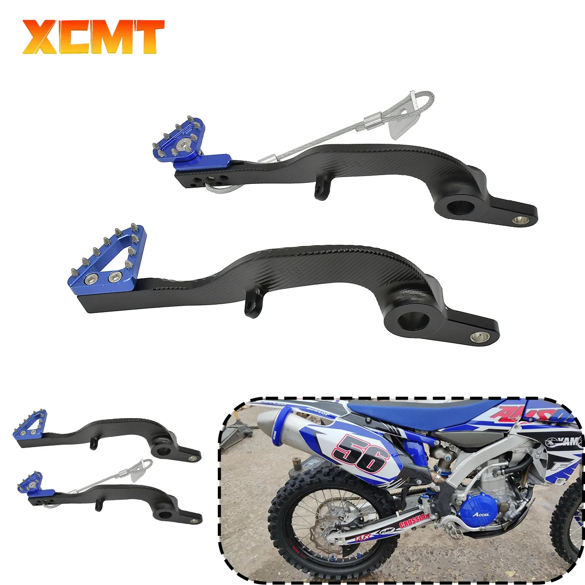 

Motocross CNC Aluminum Rear Brake Pedal Lever For Yamaha YZ450F YZ450FX WR450F YZ 450F 450FX 450 F FX WR 2010-2020 MX Motorbike