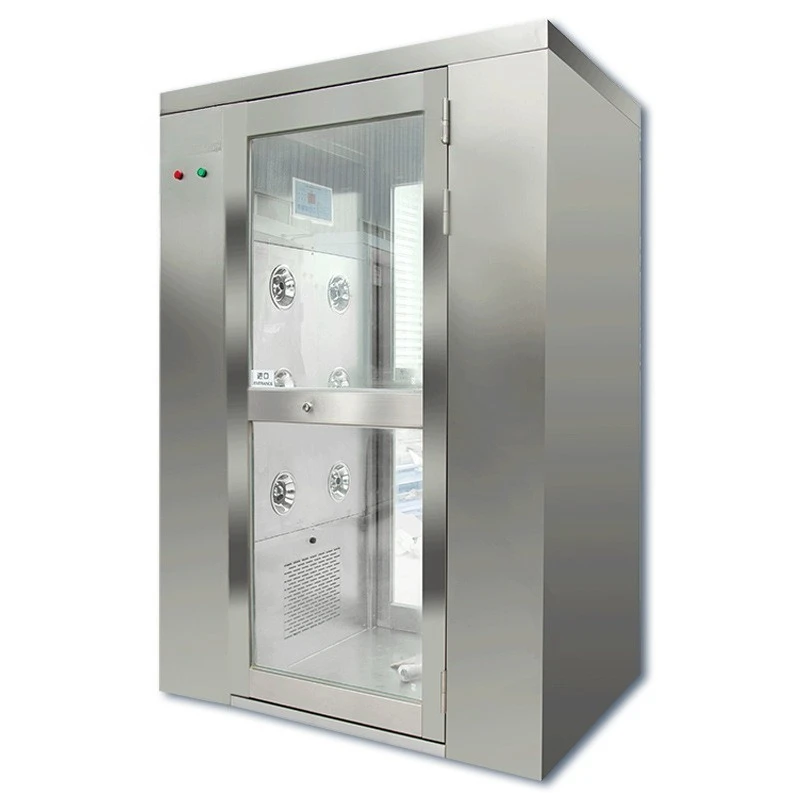 

304 stainless steel air shower room automatic induction air shower channel clean and dust-free goods shower room 201 double air