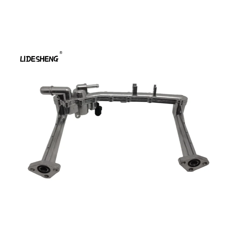 Tubo colector de calentador de manguera de agua de aluminio con Sensor para Jaguar XF XE XJ Land Rover Range Sport LR4 V6