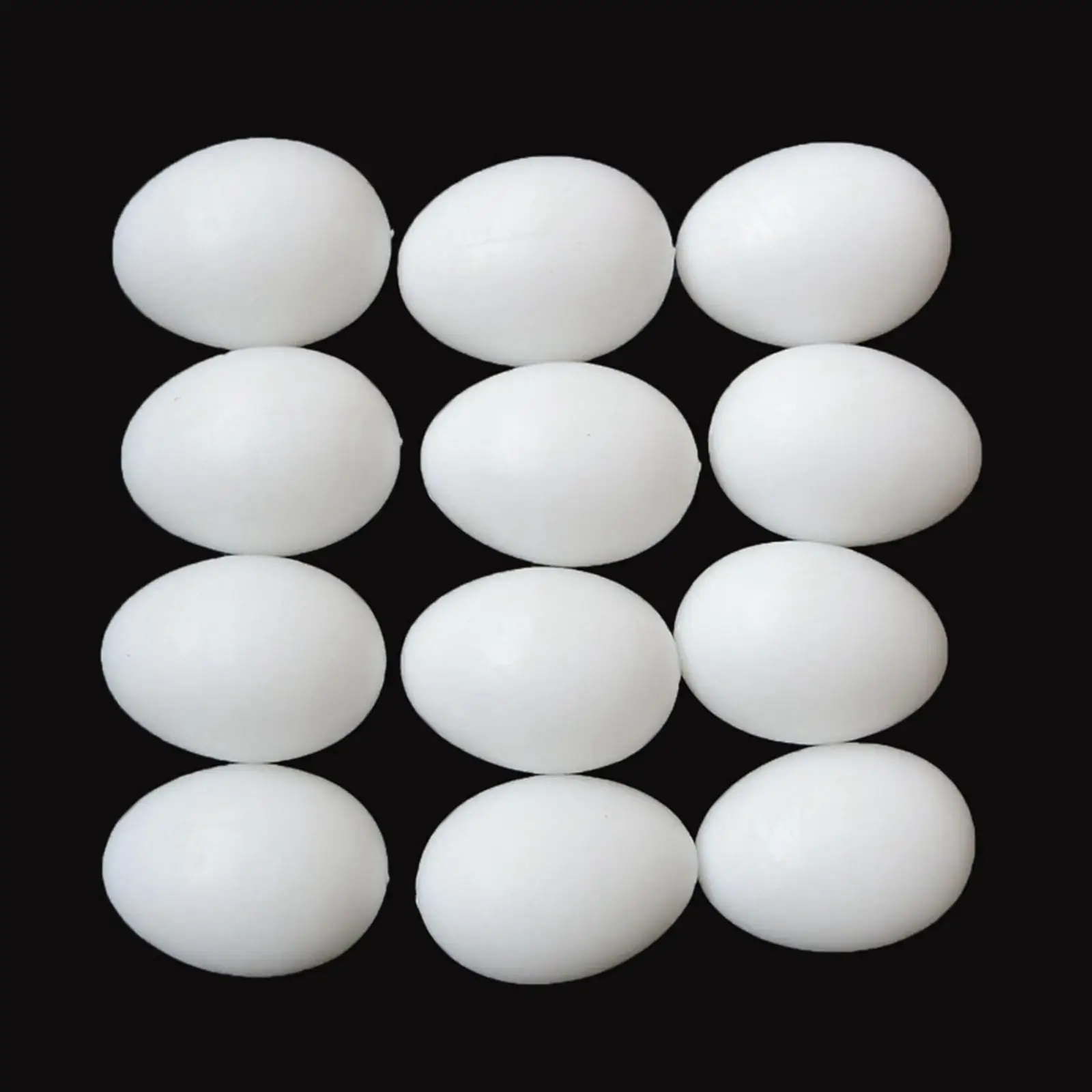 50 Pieces Solid Plastic Pigeon Eggs Dummy Artificial Fake False Simulation Eggs for Hatching Supplies