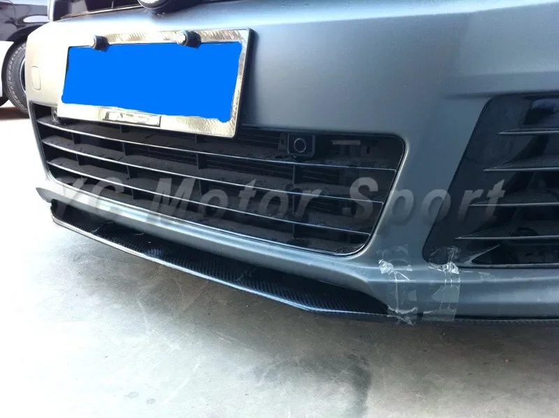 Autozubehör Carbonfaser RZ Style Frontlippe 3-teilig passend für 2010-2012 MK6 R20 Frontstoßstangenlippe (für OEM Frontstoßstange)