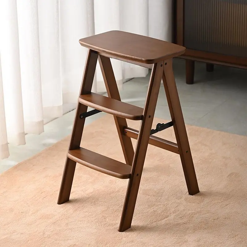 Ladder stool folding ladder household small indoor foldable multi-function dual-purpose three-step portable bench climbing shelf