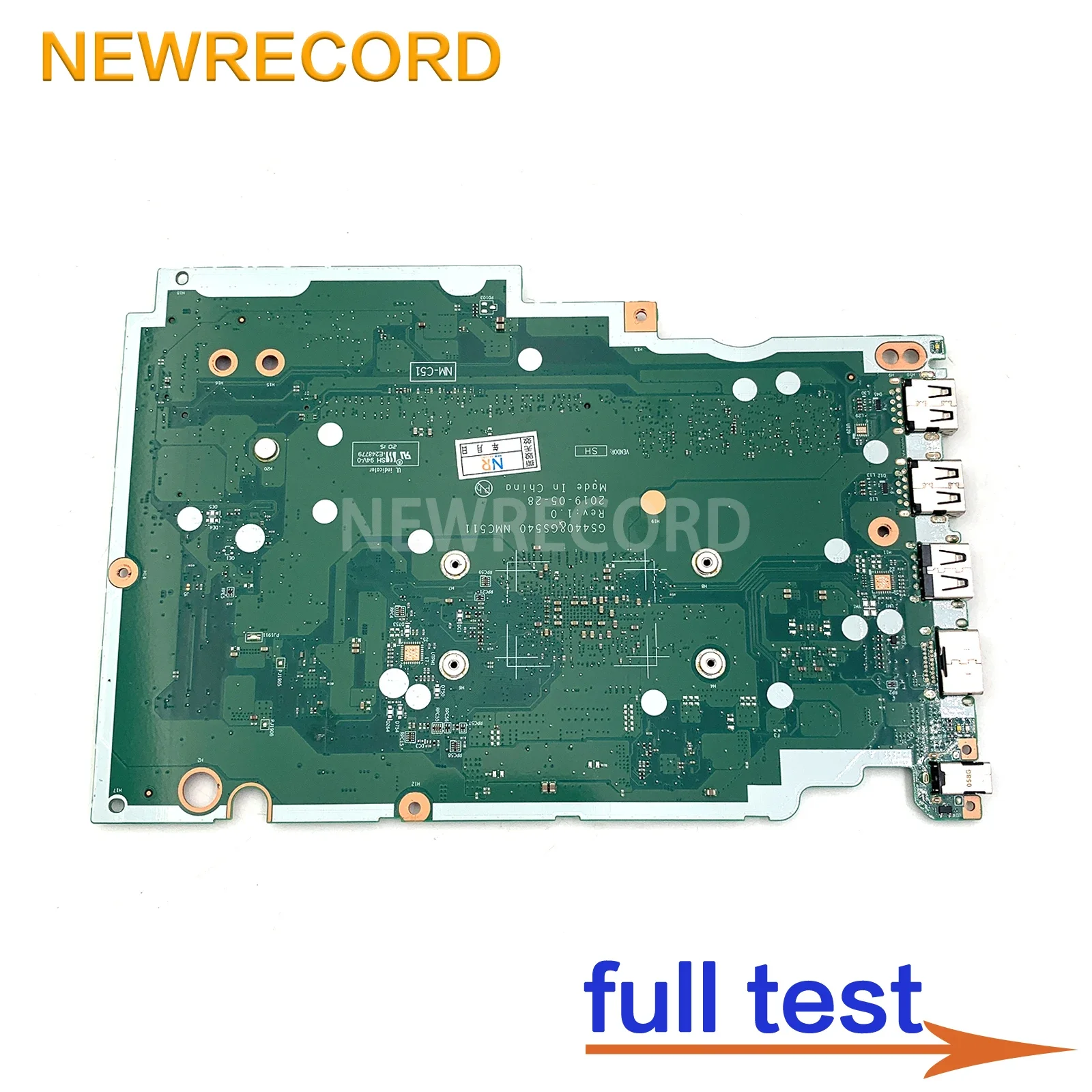 For Lenovo Ideapad S145-14API Laptop Motherboard With Athlon 300U R3-3200 R5-3500 R7-3700 CPU 4GB-RAM GS440&GS540 NMC511 NM-C511