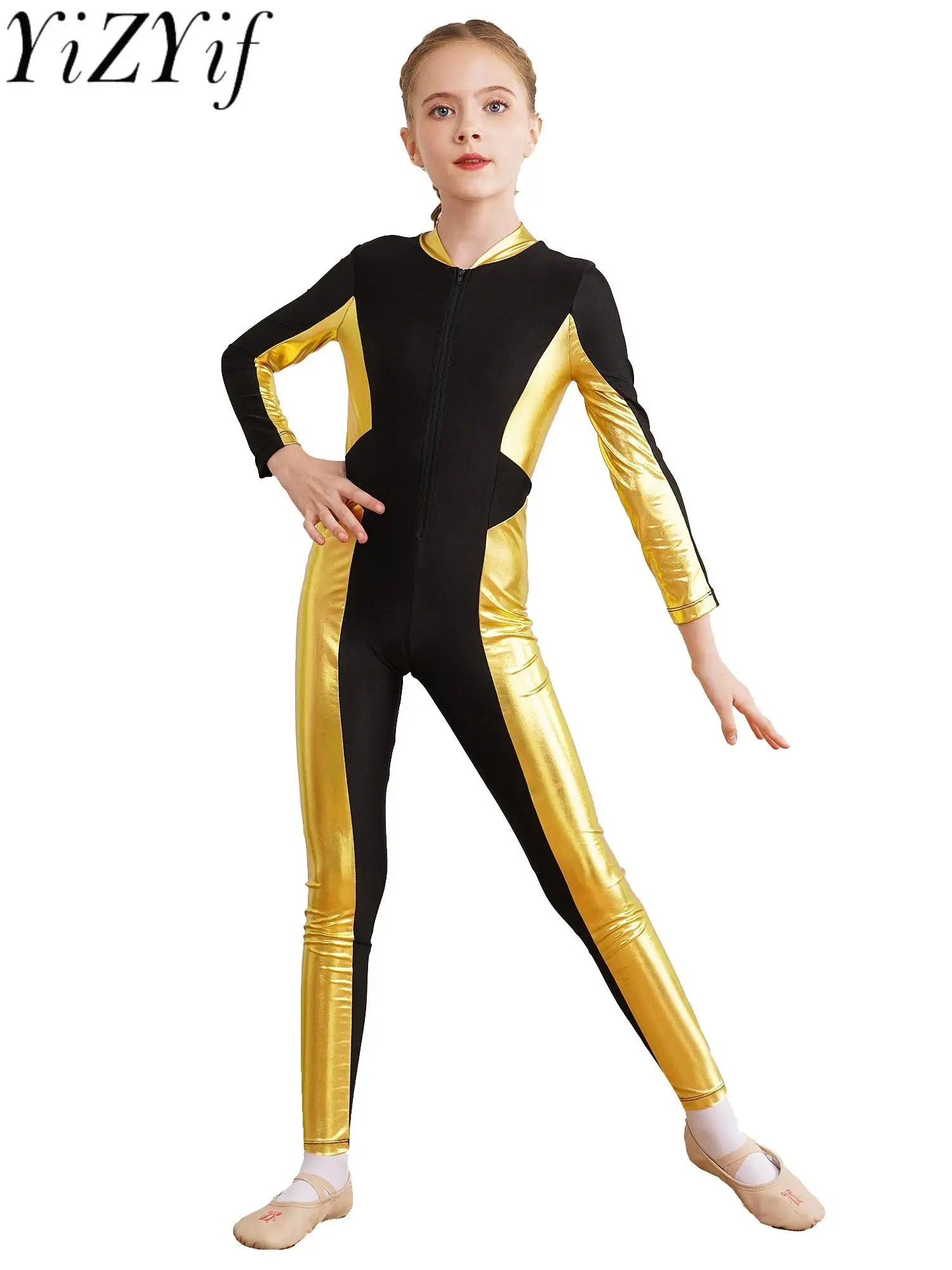 

Детский гимнастический полный боди для девочек, балетки, катания на коньках, акробатики, йоги, унитард, унитард, цвет унитарда