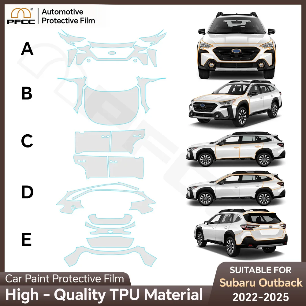 

TPU Paint Protection Film Car Body Sticker Anti-scratch Protective Transparent PPF Accessories For Subaru Outback 2022-2025