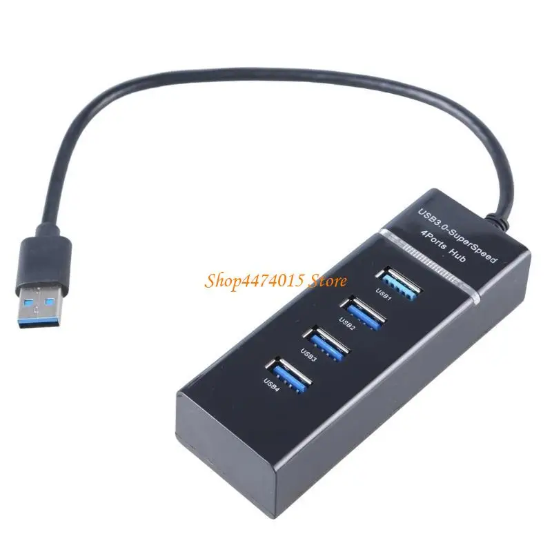 K1AA High Speed 4Port USB Hub Multi Splitter Expansion Desktop PC Laptop Adapter