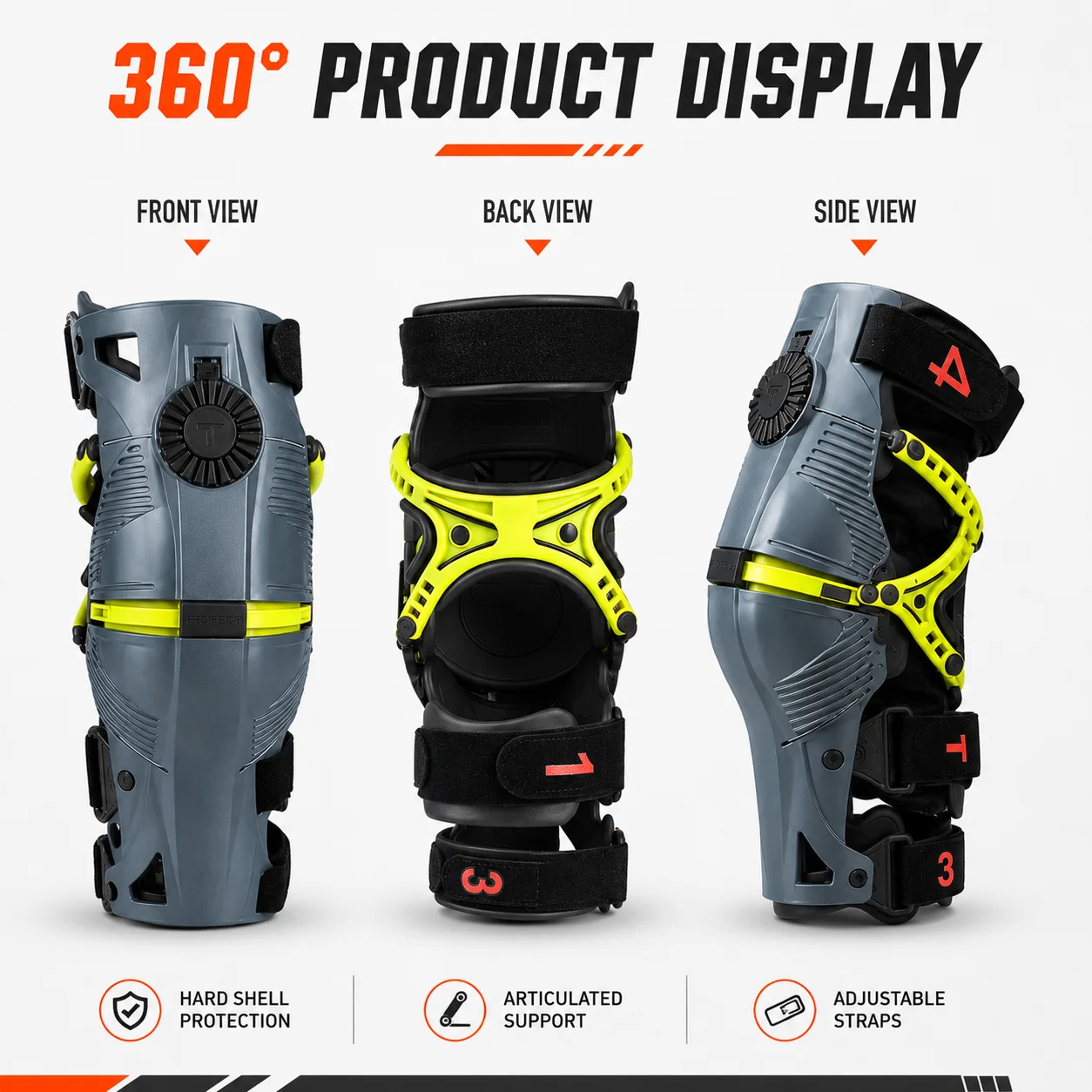 Professional Mechanical Knee Guards for Motorbike Riding Exoskeleton Leg Protectors Anti-Collision Off-Road Racing Gear