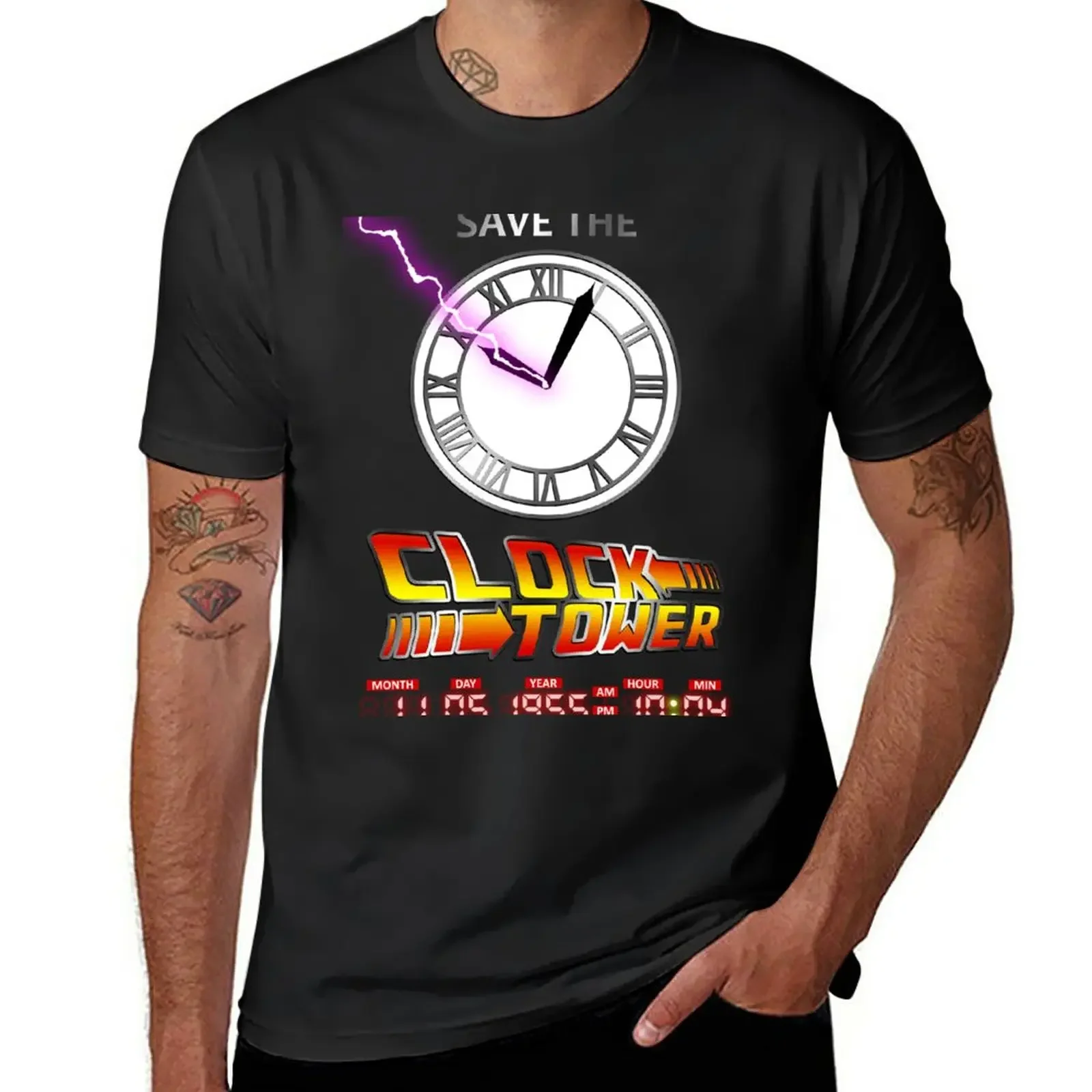 Save The Clock Tower T-Shirt shirts graphic tees anime clothes korean fashion mens clothes