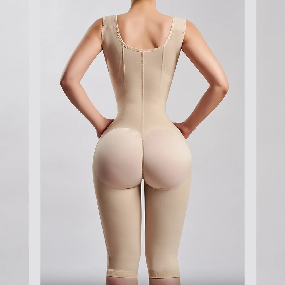 Shapewear Bodysuits Slimming Sexy Body Shaper with Hooks for Women Postpartum Tummy Control Fajas Colombianas Open Bust Corset