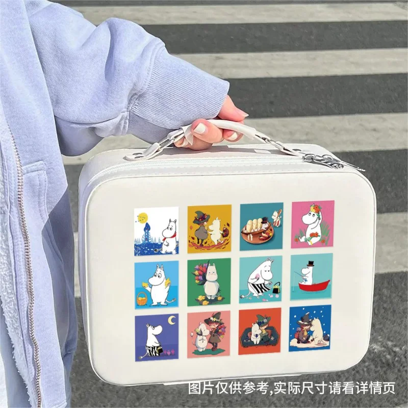 500PCS Moomin Anime Cartoon Avatar Cute Little Elf Creative Handbook Roll Stickers view 5