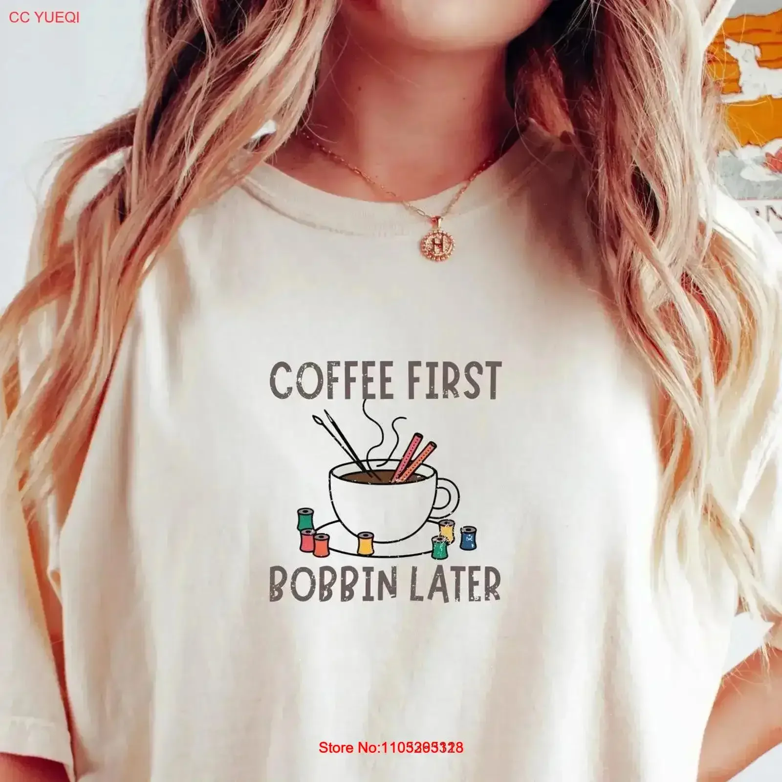 Sewing cofee T Shirt Coffee Funny Sew Lover Sewer Cute for any Love vintage Washed Stylish streetwear Comfortable vintage