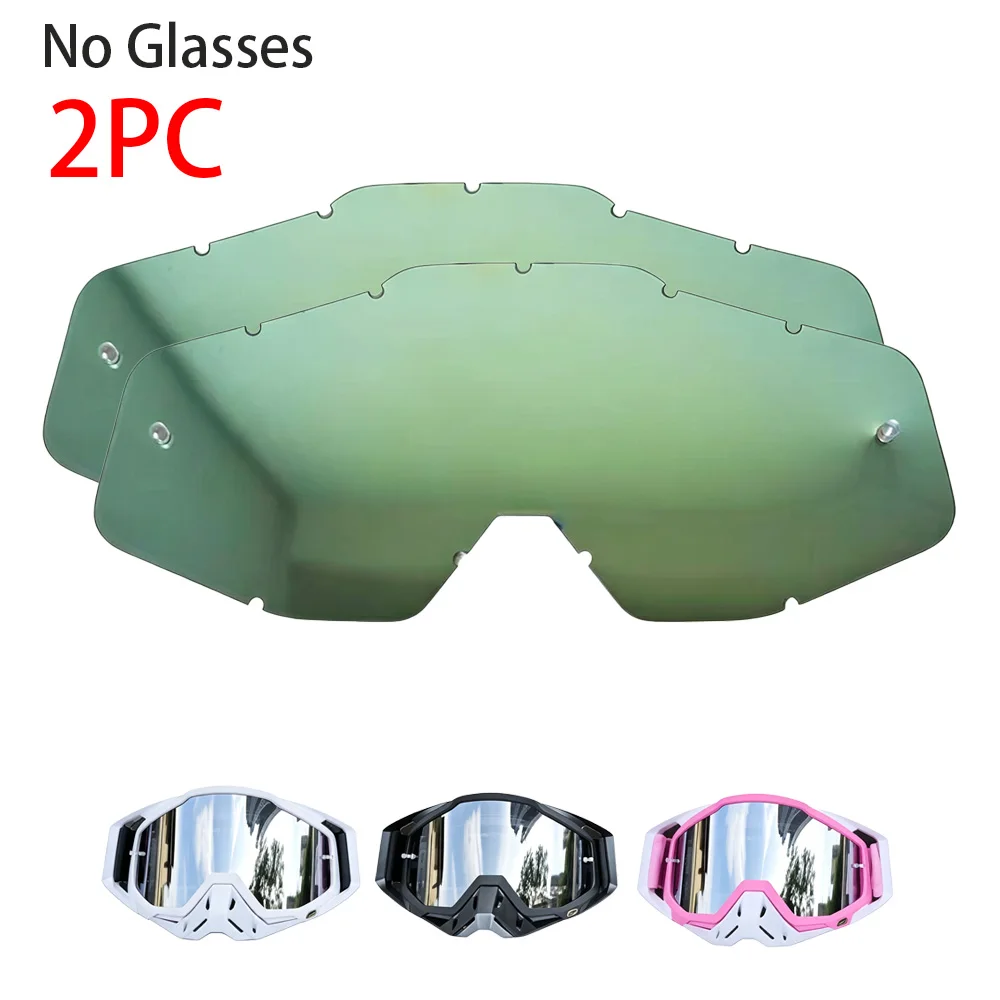 ACC Style Off-Road Motorcycle Goggle Replacement Lens, 1PC 2PC 3PC Optional, Yellow Blue Clear Lake Green Multi Color Lens view 5