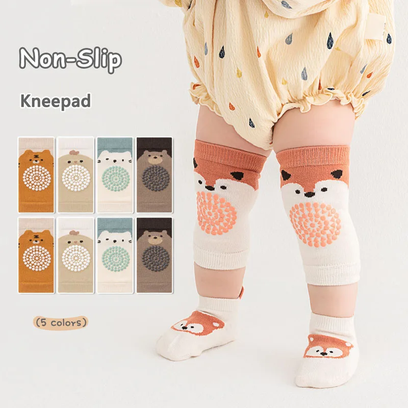 

5 Pairs Baby Kneepads Non-Slip Cute Cartoon Pattern Children Boys Girls Kids Toddler Kneepads