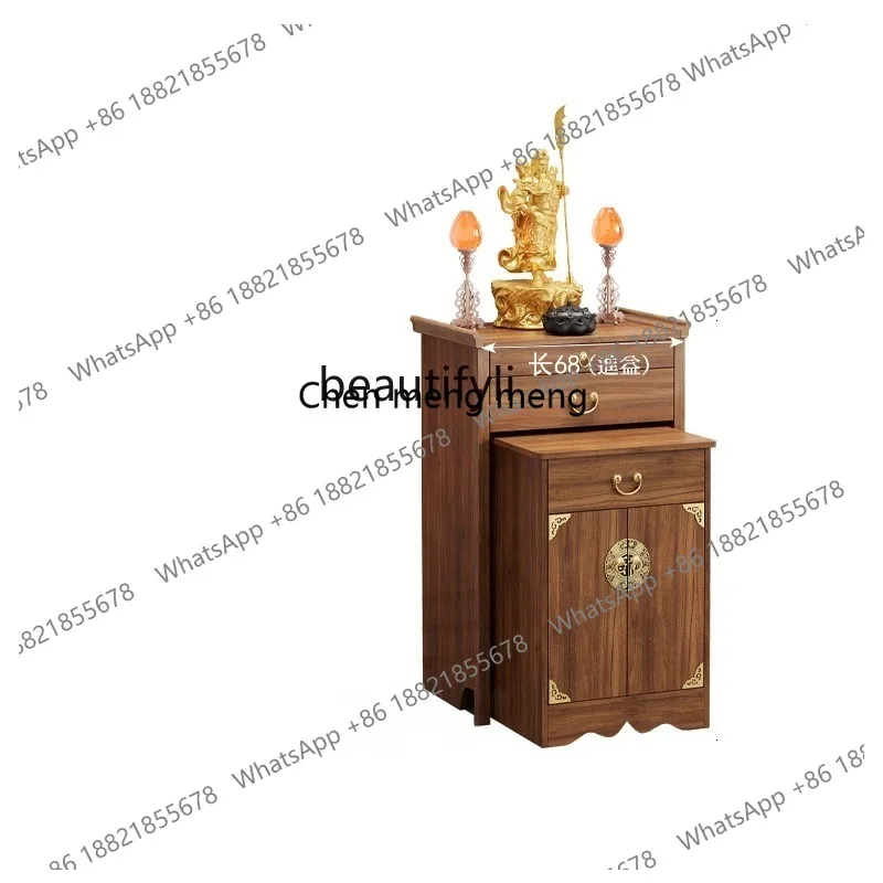 

ss26 Household Chinese-Style Solid Wood Avalokitesvara Buddha Buddha Table Prayer Altar Table Heightened Worship Table