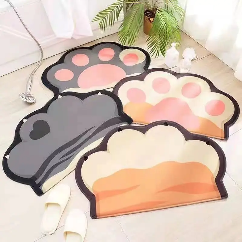 Carpet Door MatFoot MatEntrance Anti Slip Mat Floor Mat, Entrance Door Bedroom Cartoon Bathroom, Absorbent Mat, Bathroom