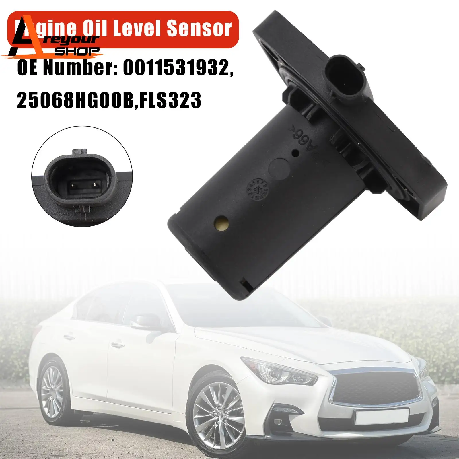 

Areyourshop Engine Oil Level Sensor 0011531932 for Mercedes-Benz A-B-Class CLA250 GLA45