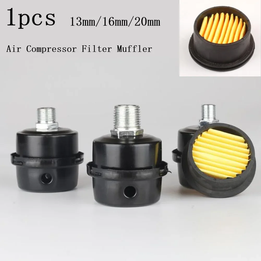 1 Pcs Luft Kompressor Schalldämpfer Filter Filter Kunststoff Intake Filter Schalldämpfer 13mm/16mm/20mm Für öl-freies Luft Kompressoren Zubehör