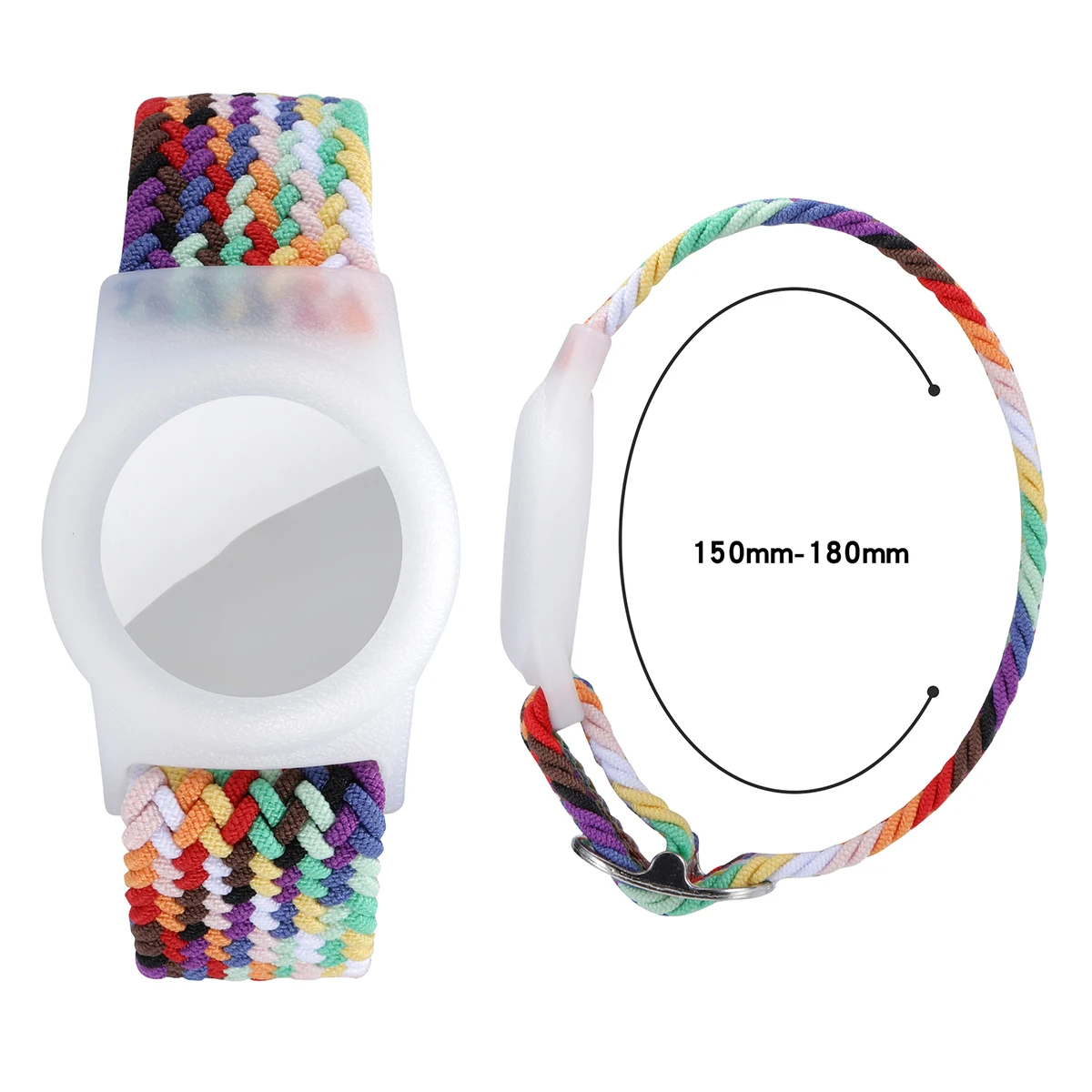 

HOT Nylon Braided Adjustable Strap for Apple Air Tag Protective Sleeve Anti Scratch Bracelet Band for Apple Airtags Wrist Strap