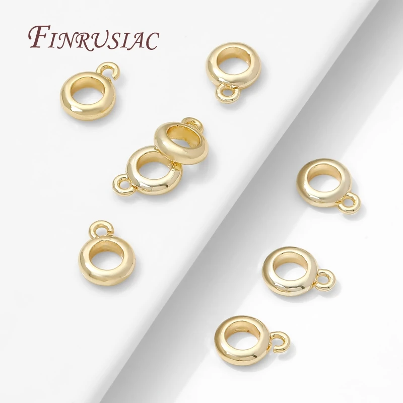 18K vergoldete Bügel für Schmuck, Zubehör für Anhänger, Perlentrenner, Anhängerhalter, Schmuckherstellungszubehör, Halskettenbügel – Detail 17