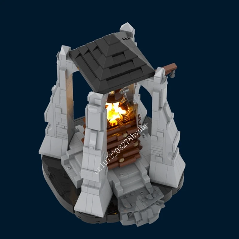 1238PCS 곤도르의 신호등 - 피핀의 용기 MOC 창의적인 거리 풍경 모델 블록 DIY 교육 조립 모델 장난감