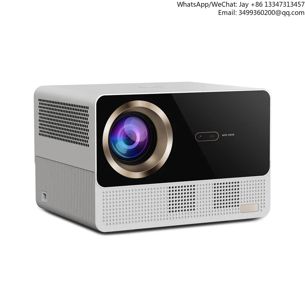 

5inch LCD Full Enclosed Light Machine Auto Focus WiFi 6 1080P LED Light 4K Android Smart Projector With 2x 5W Speakers