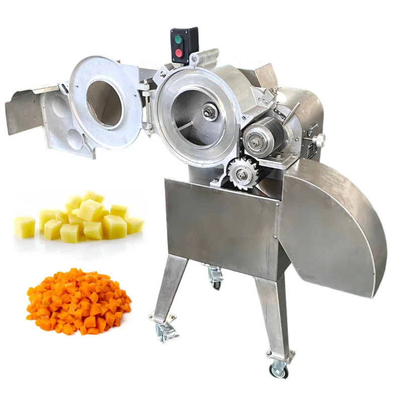 

Automatic Vegetable Potato Carrot Onion Tomato Coconut mango Cube Dicer Cutting Machine