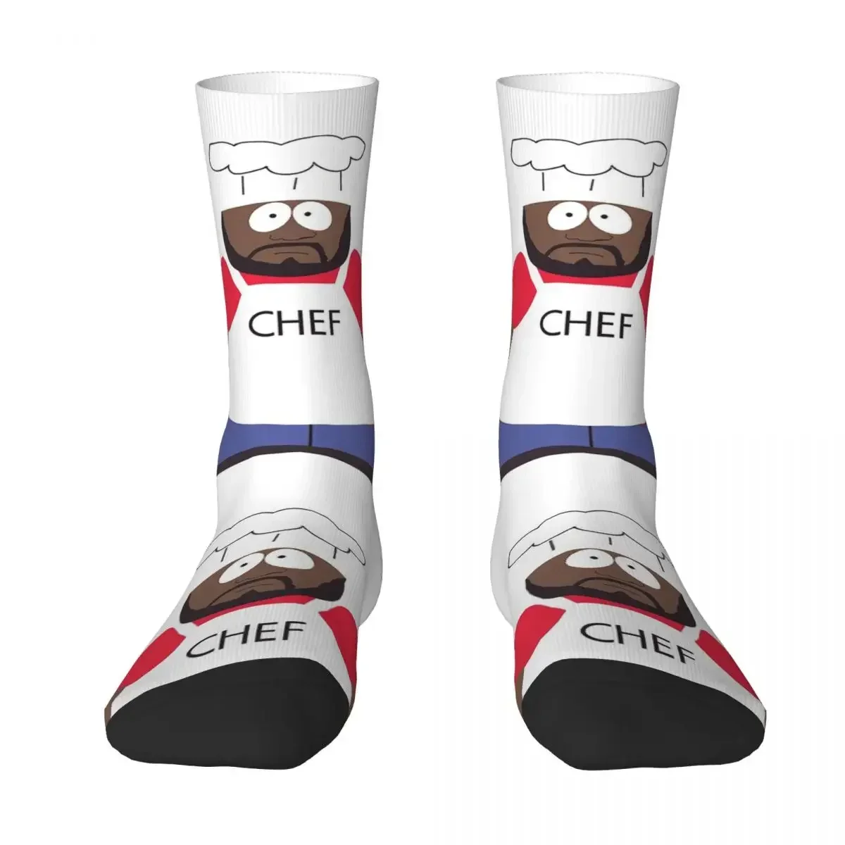 South Park - Chef Socks Harajuku High Quality Stockings All Season Long Socks Accessories for Man\'s Woman\'s Birthday Present