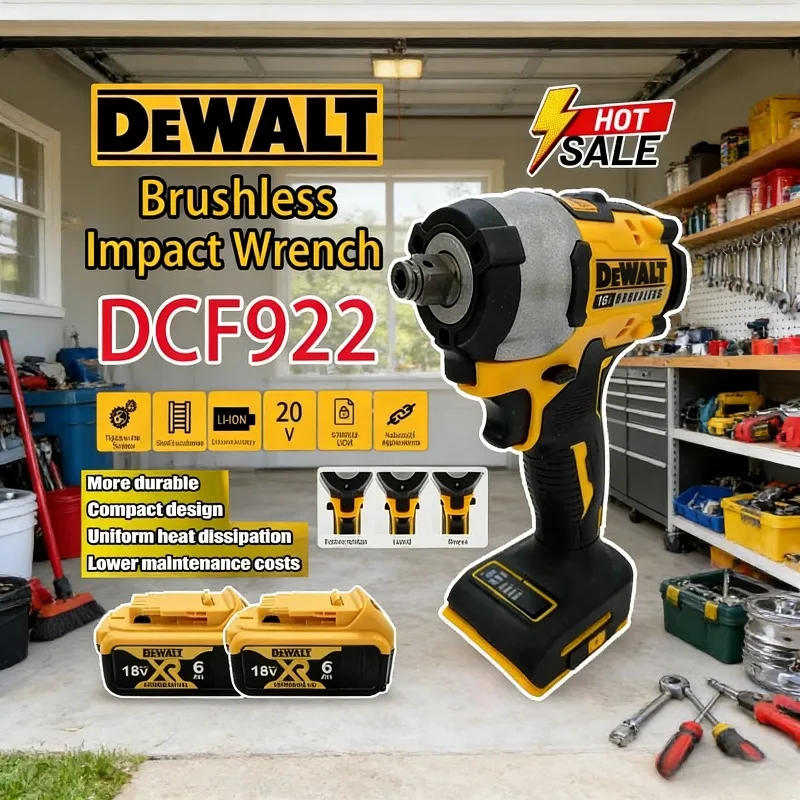 dewalt-dcf922-rechargeable-brushless-high-torque-406nm-2500rpm-impact-wrench-cordless-high-power-tool-for-dewalt-battery