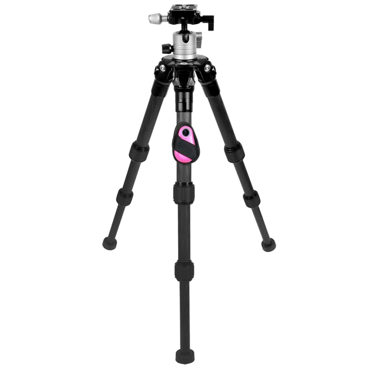 

Professional DSLR Video Camera Tripod Stand With Gimbal High Quality Carbon Fiber Large Camera Tripod Stand Factory Direct