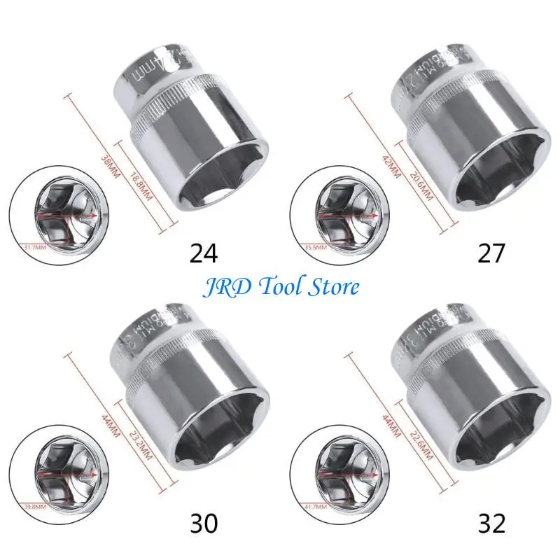 A2UD Socket Head polegada acionamento anti-Rust Antratchet Sockets 8-36mm soquete hexagonal para reparo