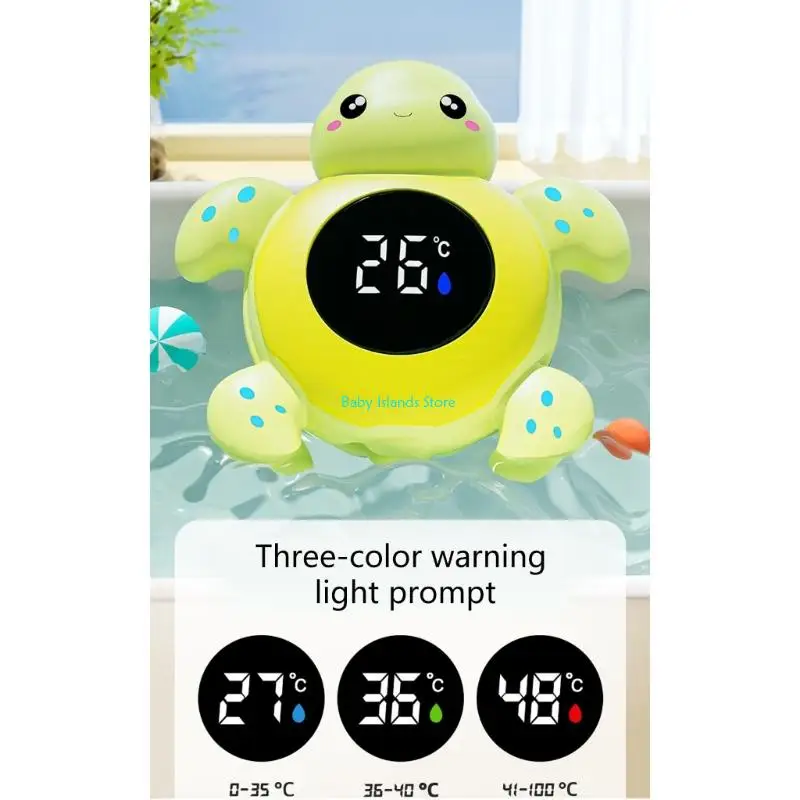 K92D مقاوم للماء حمام الطفل الحراري LED ضوء مؤشر درجة حرارة الاستحمام الآمنة