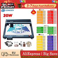 Longer Laser B1 20W Laser Engraver Cutter 4-Core Laser Head 450 X 440mm Engraving Area - Eu